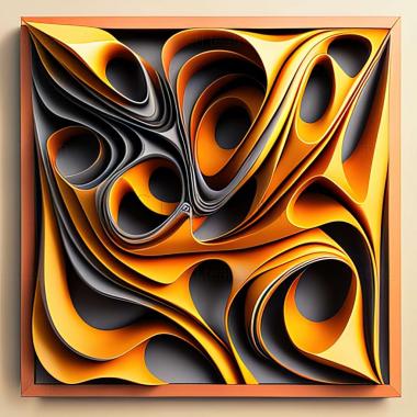 3D model abstract painting (STL)